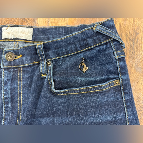 Baby Phat Women’s Vintage Denim Boot Cut Jeans, Embroidered Cat Logo, Size 14 - Picture 9 of 16